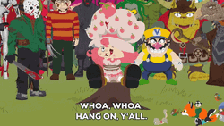 Wario With Strawberry Shortcake GIF
