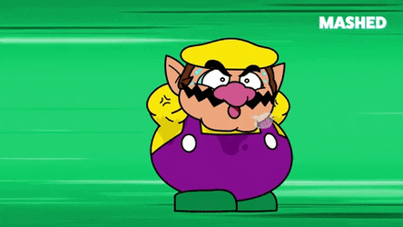 Wario Working Out GIF