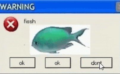 Warning Fish GIF