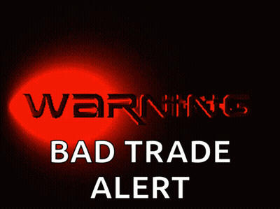 Warning Sign Bad Trade Alert GIF