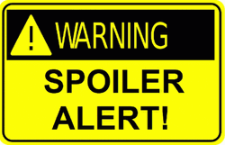 Warning Spoiler Alert Signboard GIF