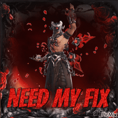 Warrior Saying Need My Fix GIF