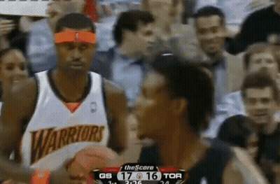 Warriors Player Holding Basketball GIF