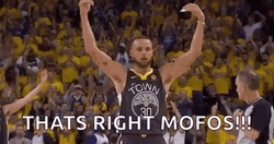 Warriors Stephen Curry Rallying The Crowd GIF