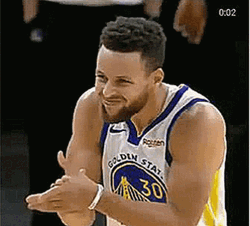 Warriors Stephen Curry Sarcastic Clap GIF