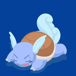 Wartortle Tired In Battle Need To Bedtime GIF