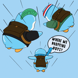 Warzone Penguins Where We Dropping Boys GIF