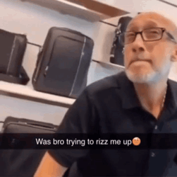 Was Bro Trying To Rizz Meme Me Up GIF