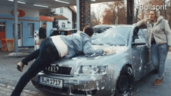Washing Audi Car