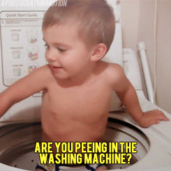 Washing Machine Baby Boy  GIF