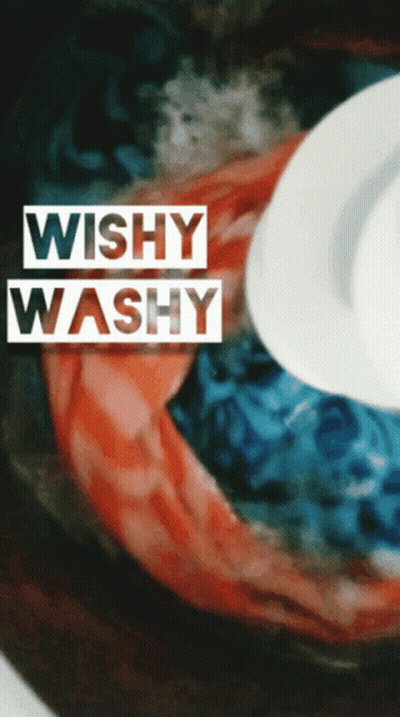 Washing Machine Saying Wishy Washy GIF