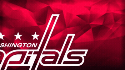 Washington Capitals Logo Red Background GIF