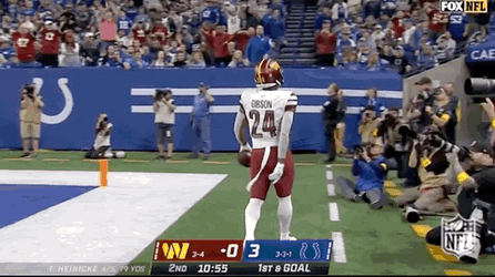 Washington Commanders Antonio Gibson Touchdown GIF