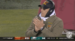 Washington Commanders Coach Claps Hand GIF