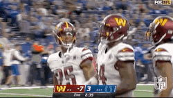 Washington Commanders Jumps 3 Players GIF