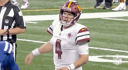 Washington Commanders Player 4 Raises Arms GIF