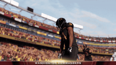 Washington Commanders Playing In Front Of Crowd GIF