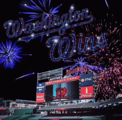 Washington Nationals Stadium Fireworks GIF