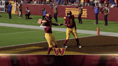 Washington Redskins Players High Five GIF