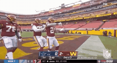 Washington Redskins Vs Detroit Lions Football Game GIF