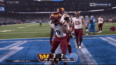 Washington Redskins Vs Lions Football Game GIF