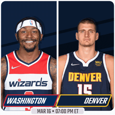 Washington Wizards Vs Denver Nuggets Poster GIF