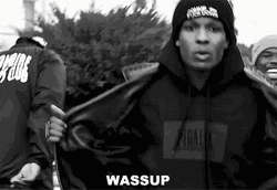 Wassup Asap Rocky Walking Backwards GIF