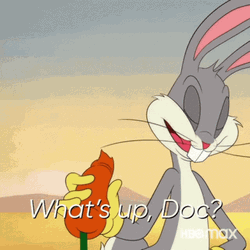 Wassup  Bugs Bunny Eating Carrot GIF
