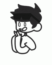 Wassup Stickman Pointing Fingers Animated Sketch GIF