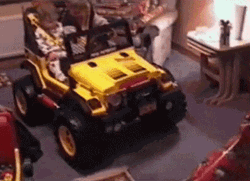 Wasted Baby Car Head Bump GIF