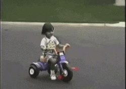 Wasted Little Girl Biking Fail GIF