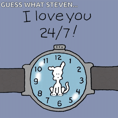 Watch Saying Guess What Steven I Love You 24/7 GIF