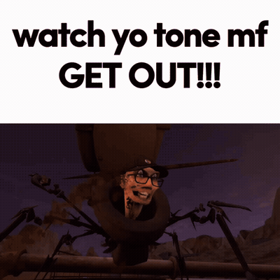 Watch Yo Tone MF Get Out Poster Man In Suit GIF