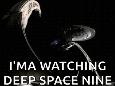 Watching Deep Space Nine GIF