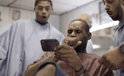 Watching Lebron Missing Dunk GIF