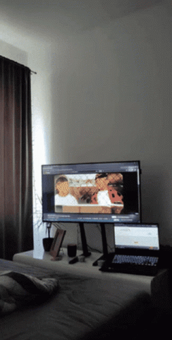 Watching On TV 50 Cent Meme GIF