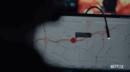 Watching Wildfire From Afar Burning Skyline  GIF