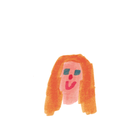 Water Color Face Melt GIF