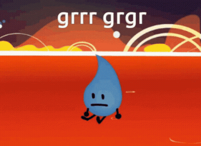 Water Drop Face Saying Grrr Grgr GIF