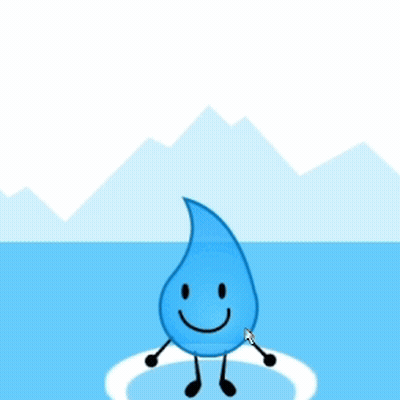 Water Drop With Microphone Saying New Level 3 GIF