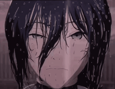 Water Drops On Face Close Up GIF