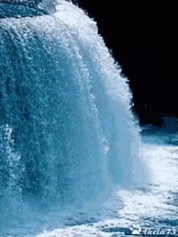 Water Falls Pouring Down GIF