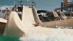 Water Park Slide Big Splash GIF