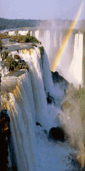 Waterfall Aesthetic Nature View Rainbow GIF