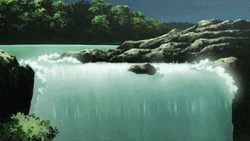 Waterfall Black Lagoon Anime Scenery GIF