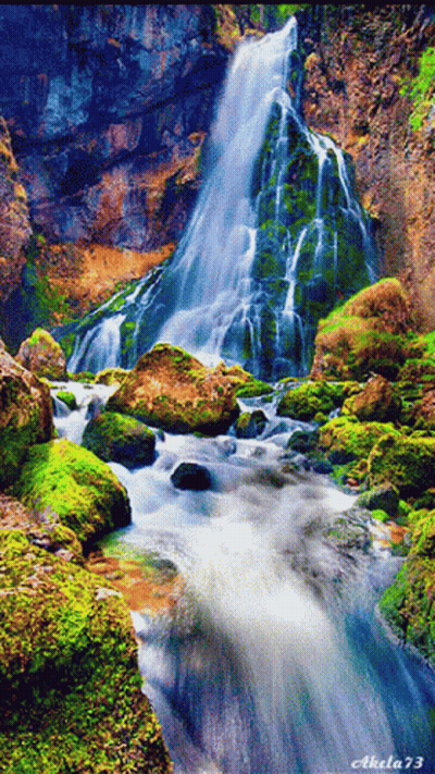 Waterfall By Akela 73 GIF