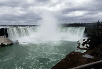 Waterfall With Have A Wonderful Day GIF