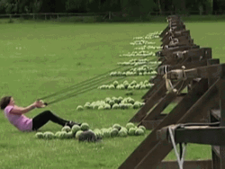 Watermelon Catapult Fail Headshot GIF