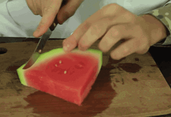 Watermelon Cutting GIF