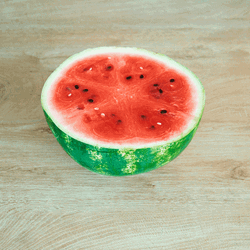Watermelon Karate Cut GIF
